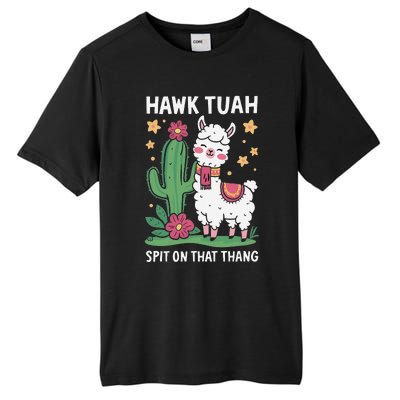 Funny Llama Hawk Tush Spit On That Thing Presidential Parody Tall Fusion ChromaSoft Performance T-Shirt