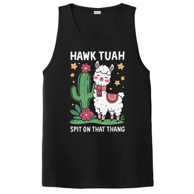 Funny Llama Hawk Tush Spit On That Thing Presidential Parody PosiCharge Competitor Tank