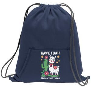 Funny Llama Hawk Tush Spit On That Thing Presidential Parody Sweatshirt Cinch Pack Bag