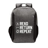 Funny Librarian Humor Read Return Repeat Library Gag Vector Backpack