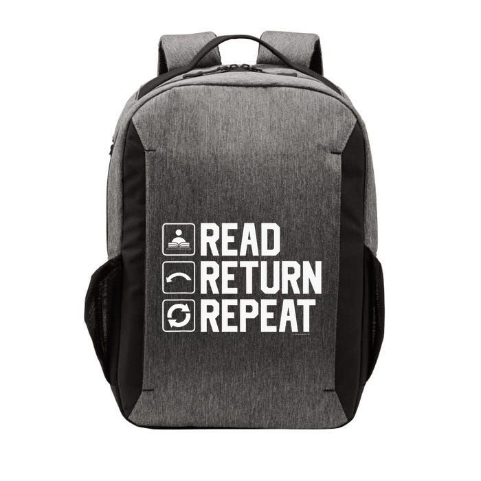 Funny Librarian Humor Read Return Repeat Library Gag Vector Backpack