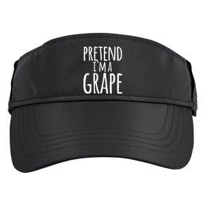 Funny Lazy Halloween Tee PRETEND I'M A GRAPE Costume Adult Drive Performance Visor