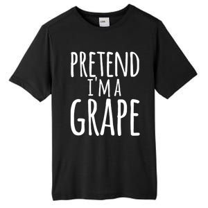 Funny Lazy Halloween Tee PRETEND I'M A GRAPE Costume Tall Fusion ChromaSoft Performance T-Shirt