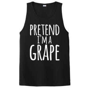 Funny Lazy Halloween Tee PRETEND I'M A GRAPE Costume PosiCharge Competitor Tank