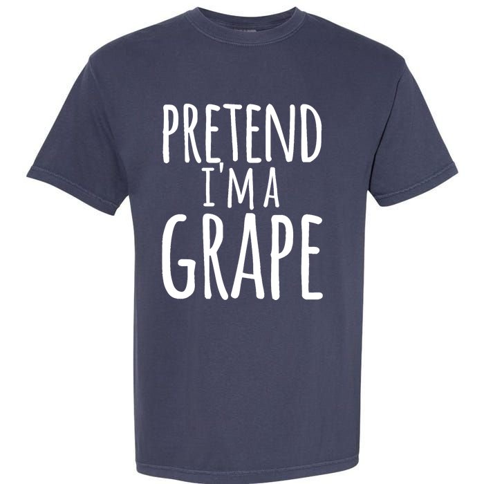 Funny Lazy Halloween Tee PRETEND I'M A GRAPE Costume Garment-Dyed Heavyweight T-Shirt