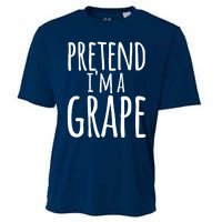 Funny Lazy Halloween Tee PRETEND I'M A GRAPE Costume Cooling Performance Crew T-Shirt