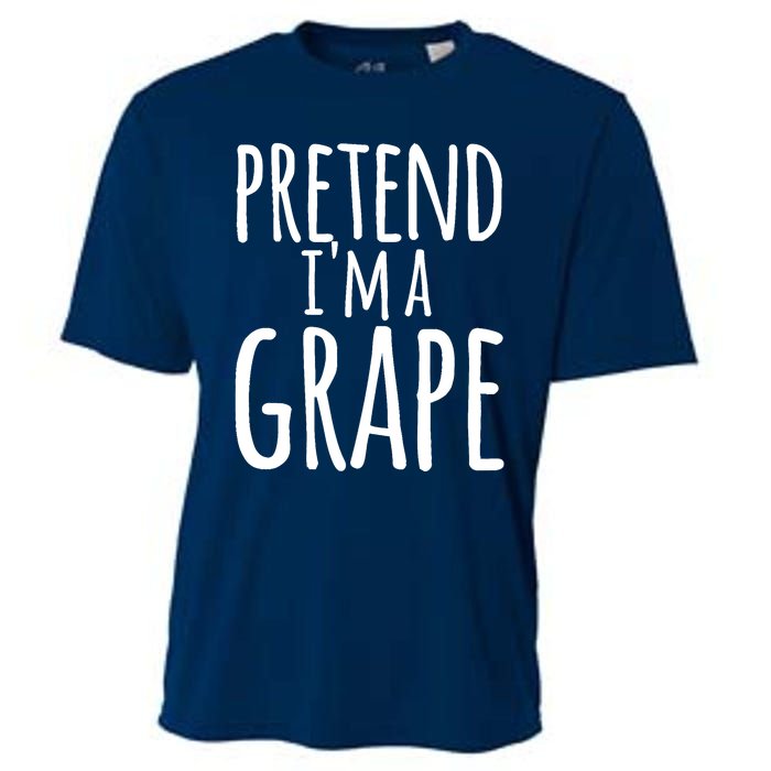 Funny Lazy Halloween Tee PRETEND I'M A GRAPE Costume Cooling Performance Crew T-Shirt