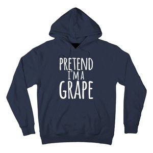 Funny Lazy Halloween Tee PRETEND I'M A GRAPE Costume Hoodie