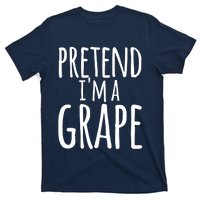 Funny Lazy Halloween Tee PRETEND I'M A GRAPE Costume T-Shirt