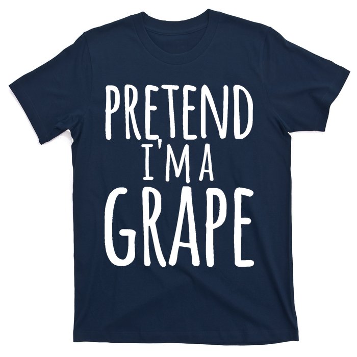 Funny Lazy Halloween Tee PRETEND I'M A GRAPE Costume T-Shirt