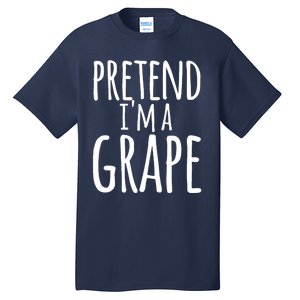 Funny Lazy Halloween Tee PRETEND I'M A GRAPE Costume Tall T-Shirt