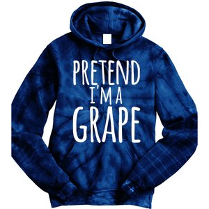 Funny Lazy Halloween Tee PRETEND I'M A GRAPE Costume Tie Dye Hoodie