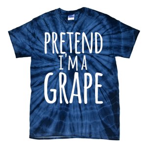 Funny Lazy Halloween Tee PRETEND I'M A GRAPE Costume Tie-Dye T-Shirt