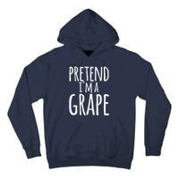 Funny Lazy Halloween Tee PRETEND I'M A GRAPE Costume Tall Hoodie