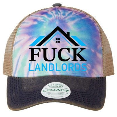 Fuck Landlords Housing Crisis Funny Social Justice Activism Legacy Tie Dye Trucker Hat