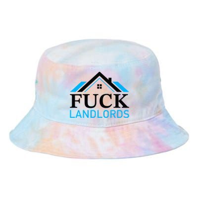 Fuck Landlords Housing Crisis Funny Social Justice Activism Tie Dye Newport Bucket Hat