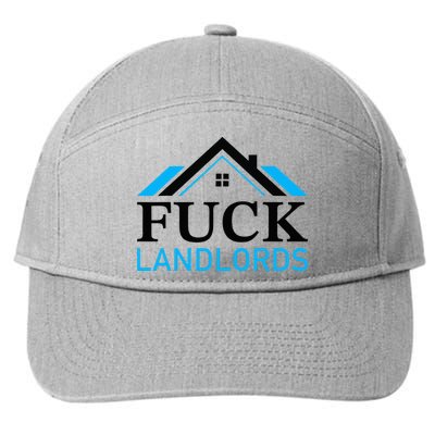 Fuck Landlords Housing Crisis Funny Social Justice Activism 7-Panel Snapback Hat