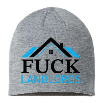 Fuck Landlords Housing Crisis Funny Social Justice Activism Sustainable Beanie