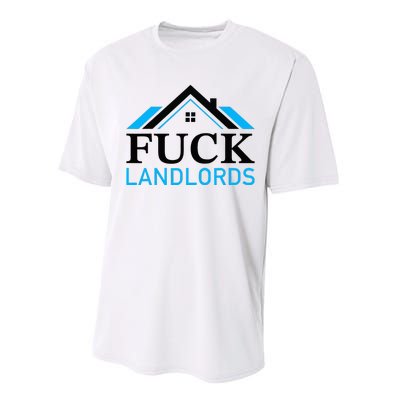 Fuck Landlords Housing Crisis Funny Social Justice Activism Performance Sprint T-Shirt