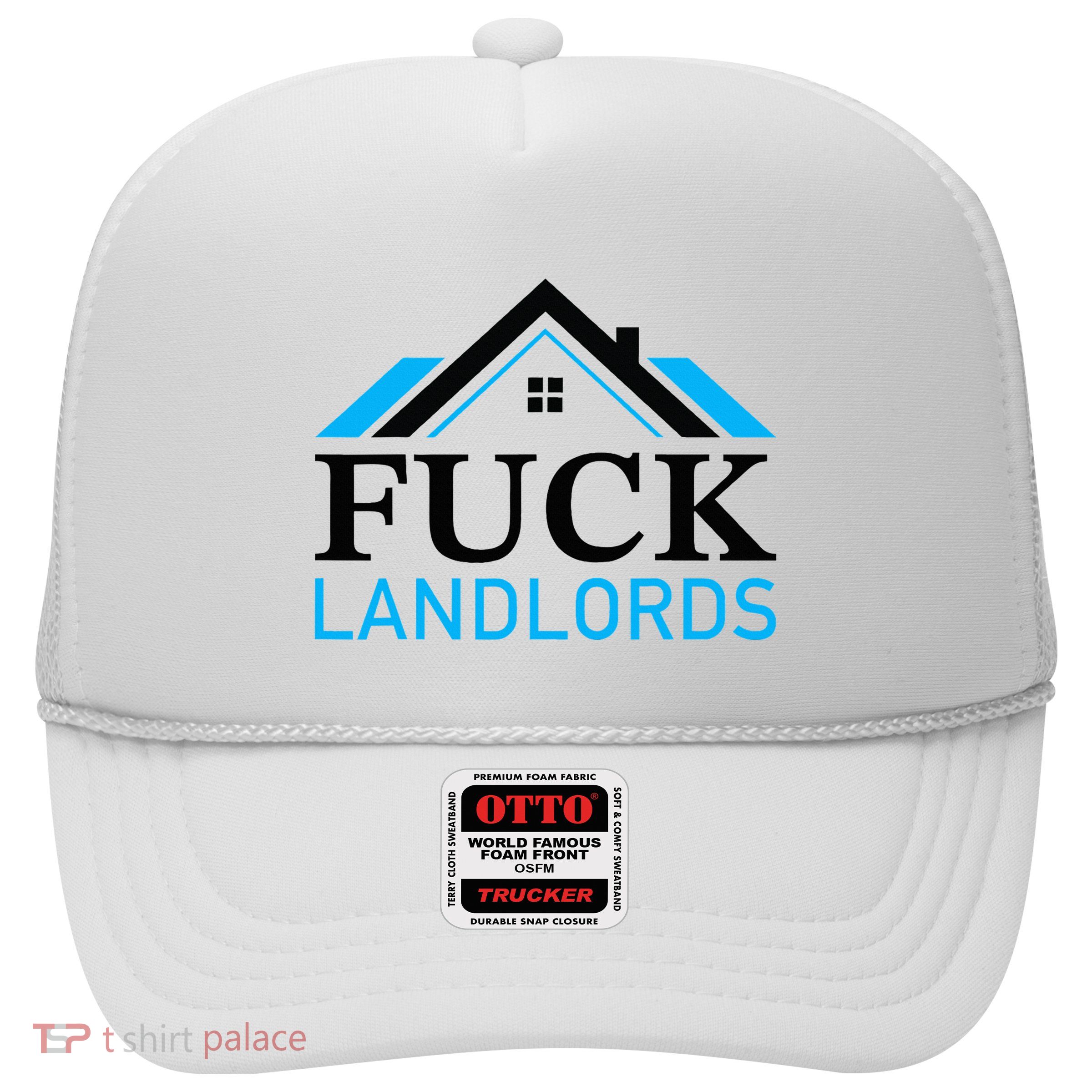 Fuck Landlords Housing Crisis Funny Social Justice Activism Trucker Hat