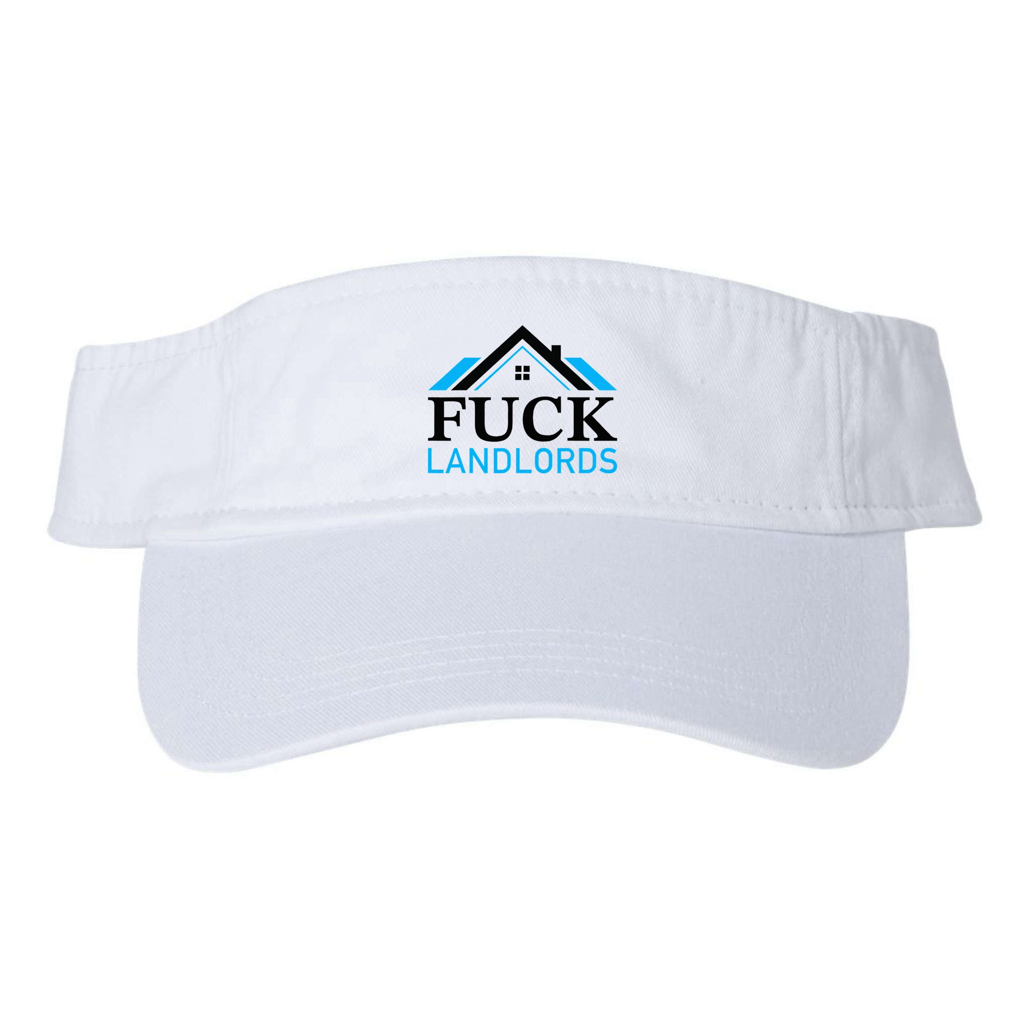 Fuck Landlords Housing Crisis Funny Social Justice Activism Visor