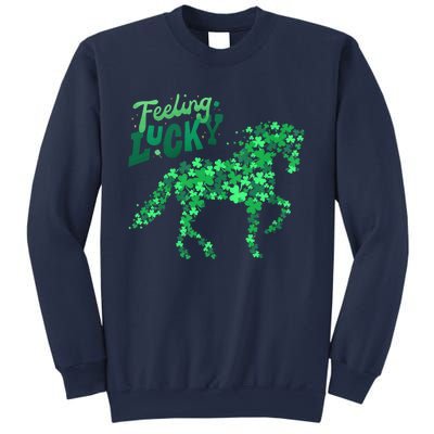 Feeling Lucky Horseback Riding Equestrian For St.PatrickS Day Sweatshirt