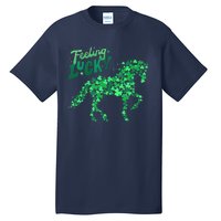 Feeling Lucky Horseback Riding Equestrian For St.PatrickS Day Tall T-Shirt