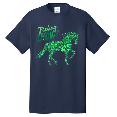 Feeling Lucky Horseback Riding Equestrian For St.PatrickS Day Tall T-Shirt