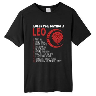 Funny Leo Horoscope Rules For Dating A Leo Zodiac Gift Tall Fusion ChromaSoft Performance T-Shirt