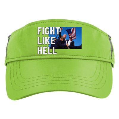 Fight Like Hell Trump 2024 Adult Drive Performance Visor