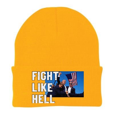 Fight Like Hell Trump 2024 Knit Cap Winter Beanie