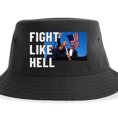 Fight Like Hell Trump 2024 Sustainable Bucket Hat