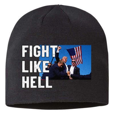 Fight Like Hell Trump 2024 Sustainable Beanie