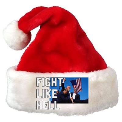 Fight Like Hell Trump 2024 Premium Christmas Santa Hat