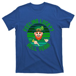 Feeling Lucky? Hell Yeah! St Patrick's Day Irish Lucky Charm Gift T-Shirt