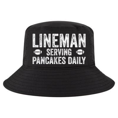 Football Lineman Hoodie Serving Pancakes Daily Cool Comfort Performance Bucket Hat