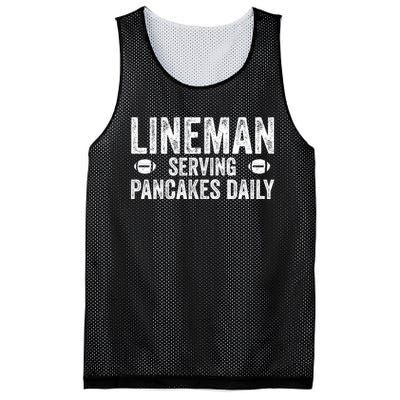 Football Lineman Hoodie Serving Pancakes Daily Mesh Reversible Basketball Jersey Tank