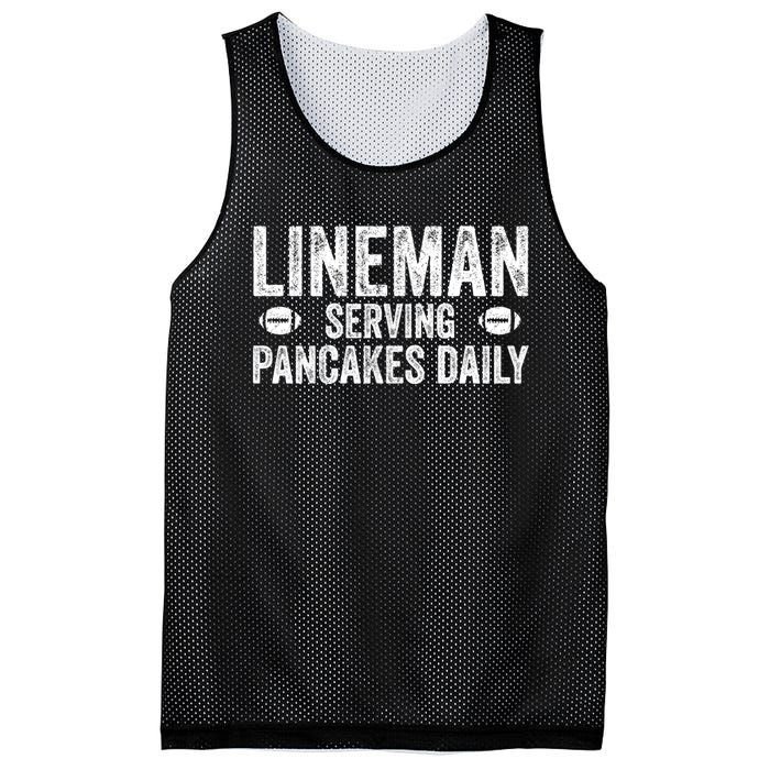 Football Lineman Hoodie Serving Pancakes Daily Mesh Reversible Basketball Jersey Tank