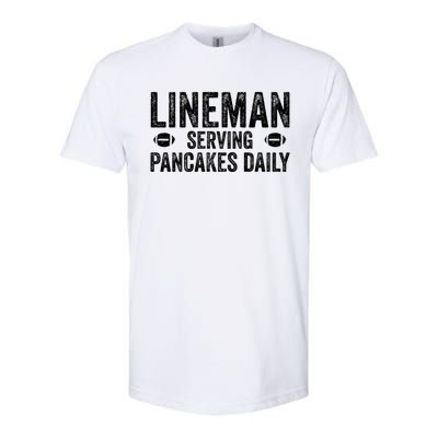 Football Lineman Hoodie Serving Pancakes Daily Softstyle CVC T-Shirt