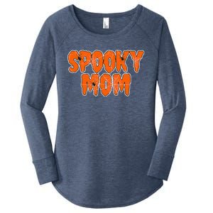 Funny Lazy Halloween SPOOKY MOM COSTUME Womens Spider Gift Women's Perfect Tri Tunic Long Sleeve Shirt