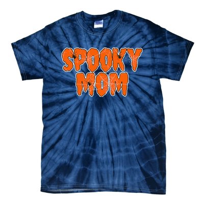 Funny Lazy Halloween SPOOKY MOM COSTUME Womens Spider Gift Tie-Dye T-Shirt