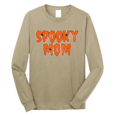 Funny Lazy Halloween SPOOKY MOM COSTUME Womens Spider Gift Long Sleeve Shirt