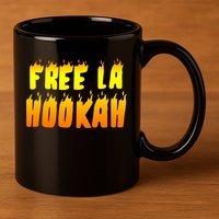Free La Hookah 11oz C Handle Ceramic Mug