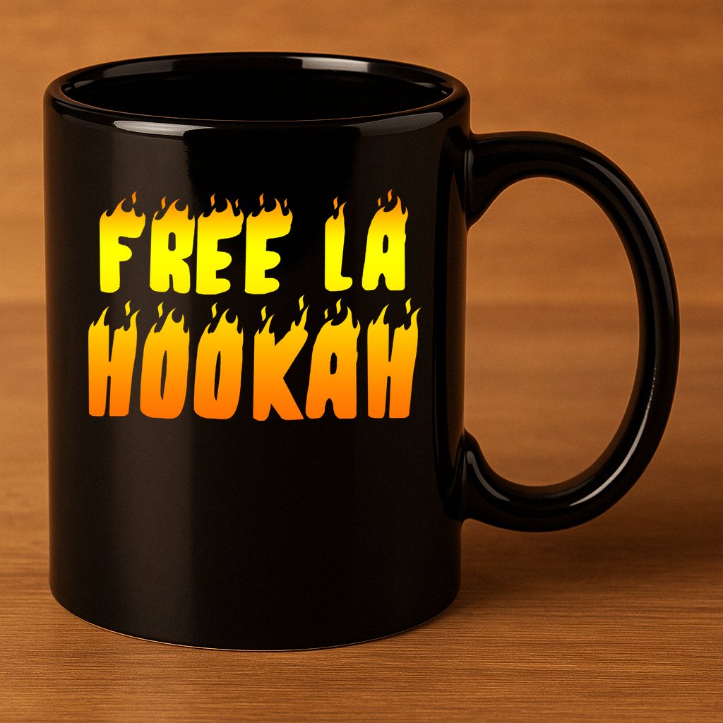 Free La Hookah 11oz C Handle Ceramic Mug