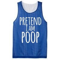 Funny Lazy Halloween Pretend I Am Poop Gift Gift Mesh Reversible Basketball Jersey Tank