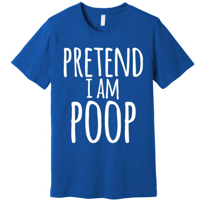 Funny Lazy Halloween Pretend I Am Poop Gift Gift Premium T-Shirt