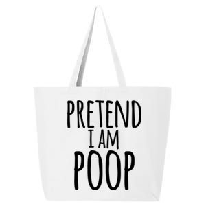 Funny Lazy Halloween Pretend I Am Poop Gift Gift 25L Jumbo Tote