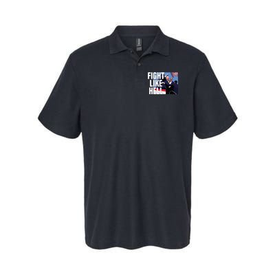 Fight Like Hell Trump 2024 Softstyle Adult Sport Polo