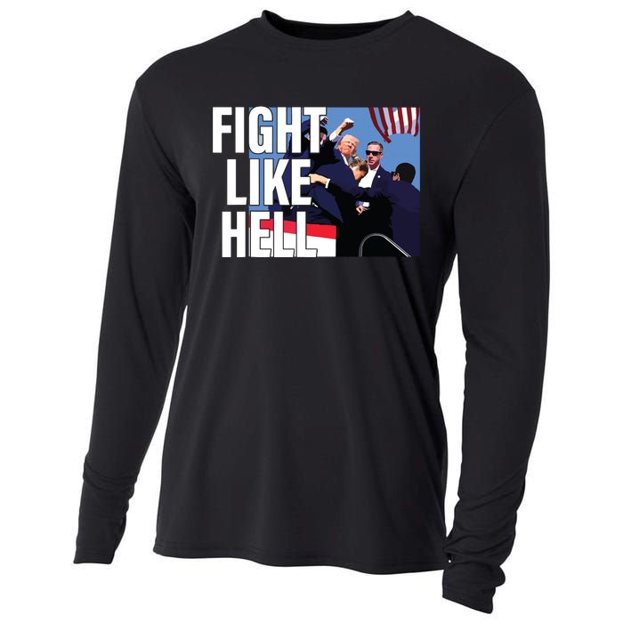 Fight Like Hell Trump 2024 Cooling Performance Long Sleeve Crew