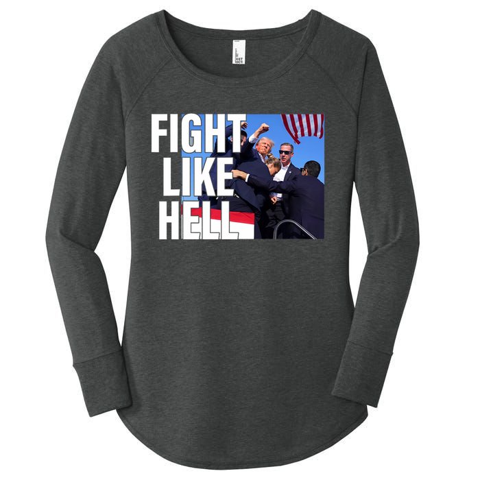 Fight Like Hell Trump 2024 Women's Perfect Tri Tunic Long Sleeve Shirt